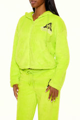 The Grinch Embroidered Zip-Up Hoodie | Forever 21 Women