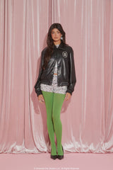 Wicked Rhinestone Faux Leather Jacket | Forever 21 Women