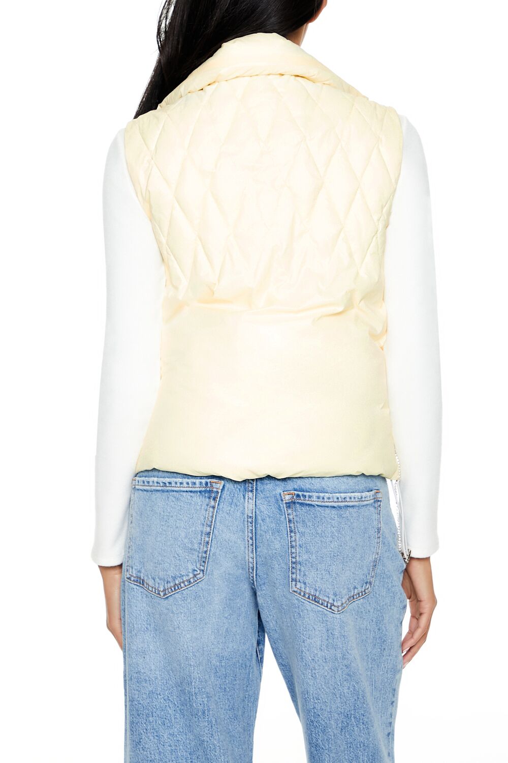 Quilted Rhinestone Fringe Vest | Forever 21 Women