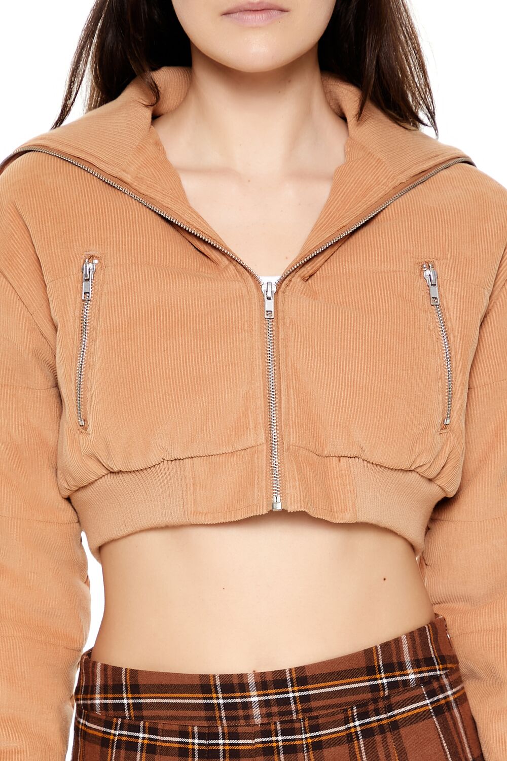 Cropped Corduroy Puffer Jacket | Forever 21 Women