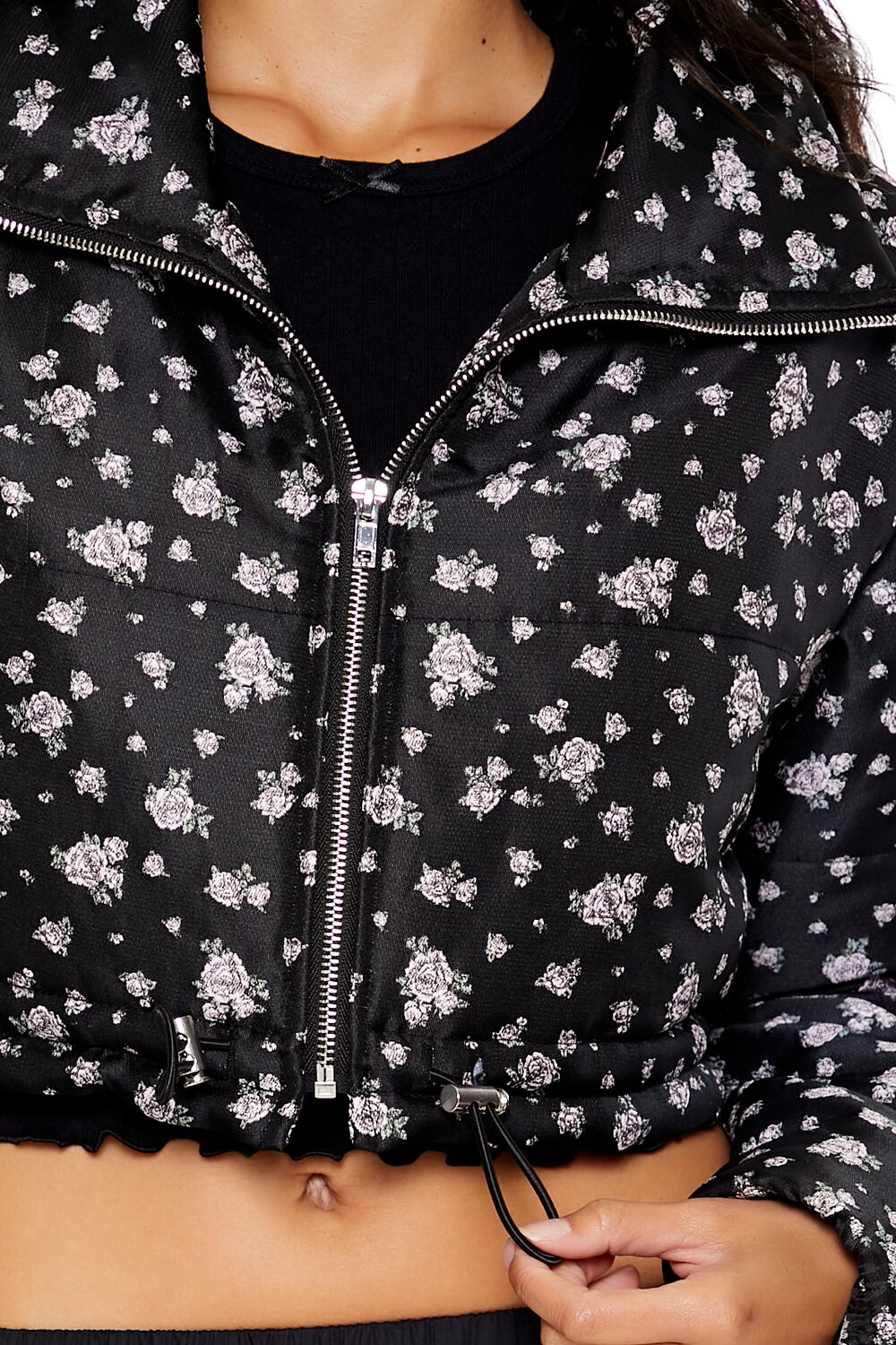 Floral Print Puffer Jacket | Forever 21 Women