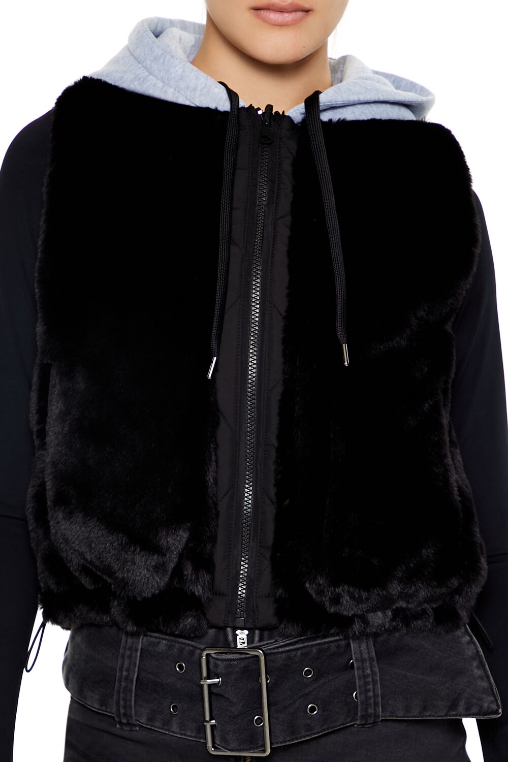 Colorblock Faux Fur Vest | Forever 21 Women