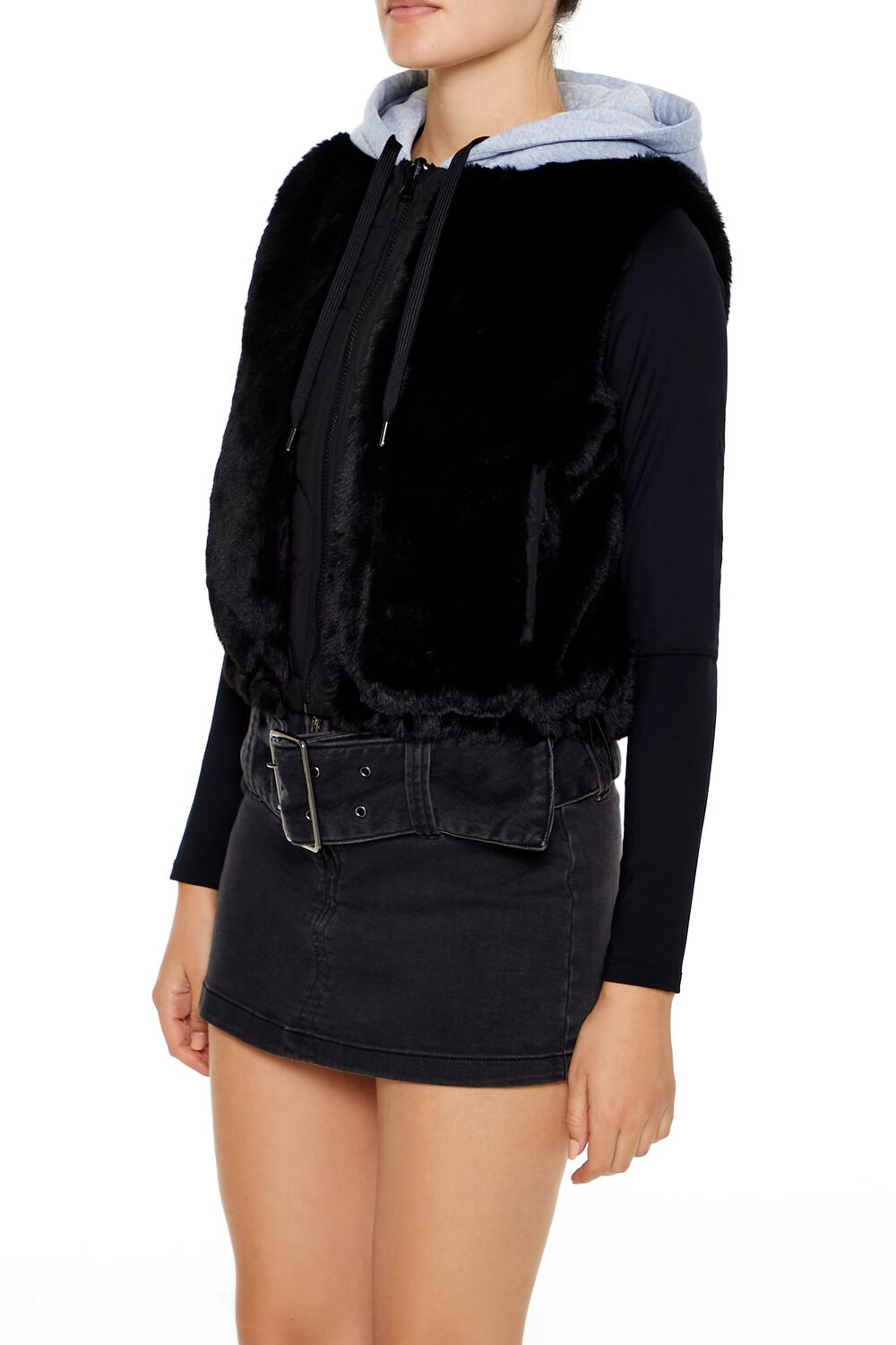 Colorblock Faux Fur Vest | Forever 21 Women