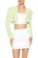 Cropped Peak Lapel Boxy Blazer | Forever 21 Women