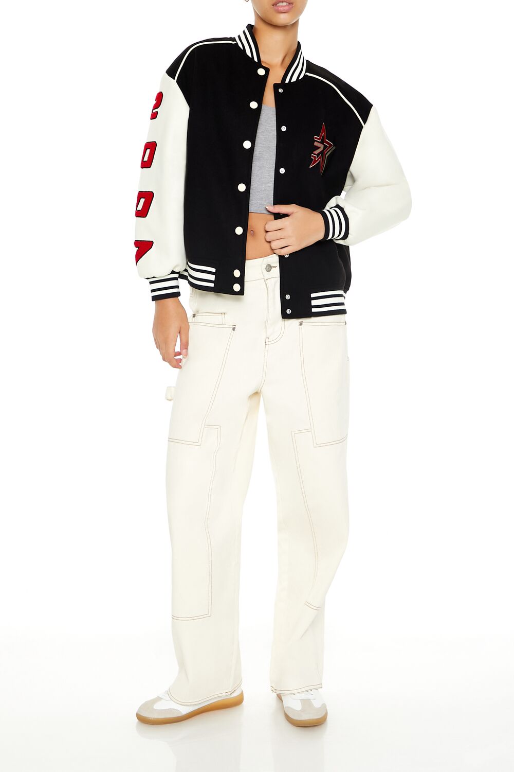 Star Girl Varsity Letterman Jacket | Forever 21 Women