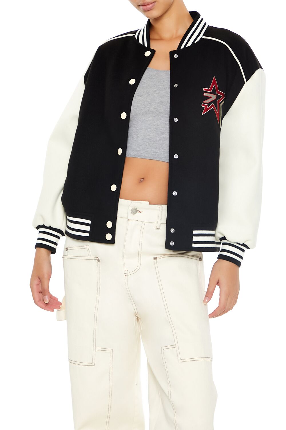 Star Girl Varsity Letterman Jacket | Forever 21 Women