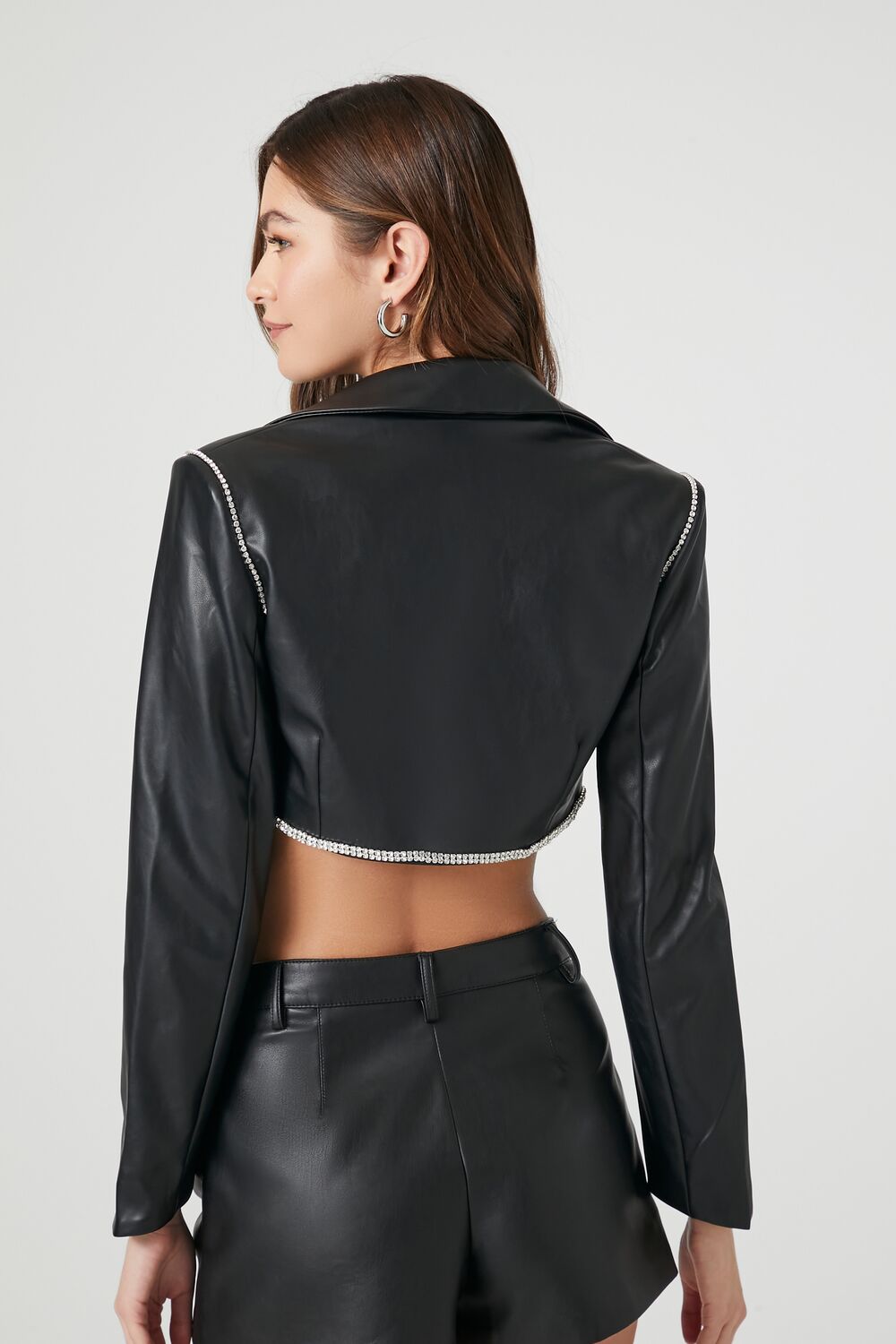 Cropped Faux Leather Jacket | Forever 21 Women