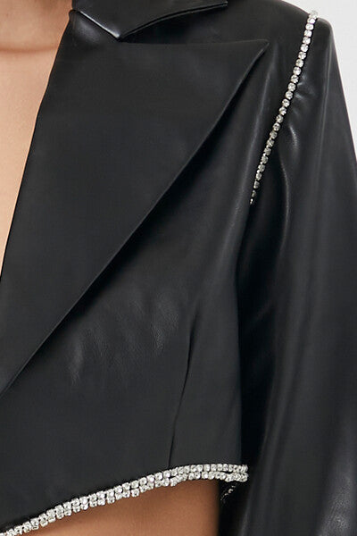 Cropped Faux Leather Jacket | Forever 21 Women