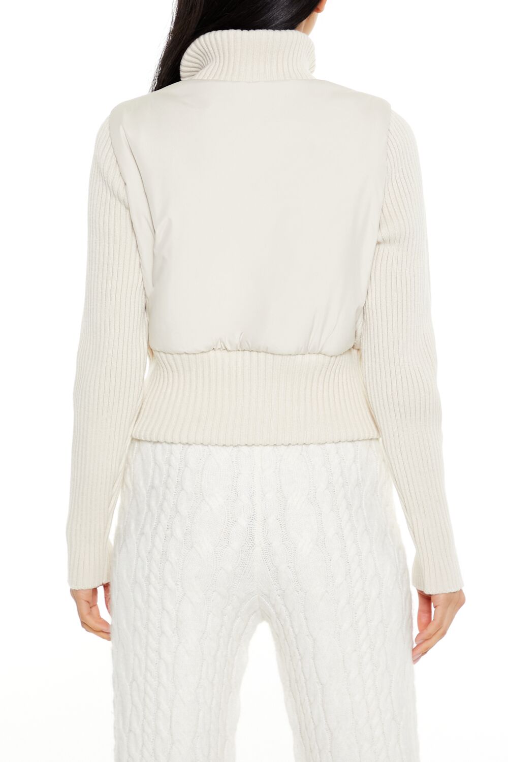 Ribbed Funnel Neck Jacket | Forever 21 Women