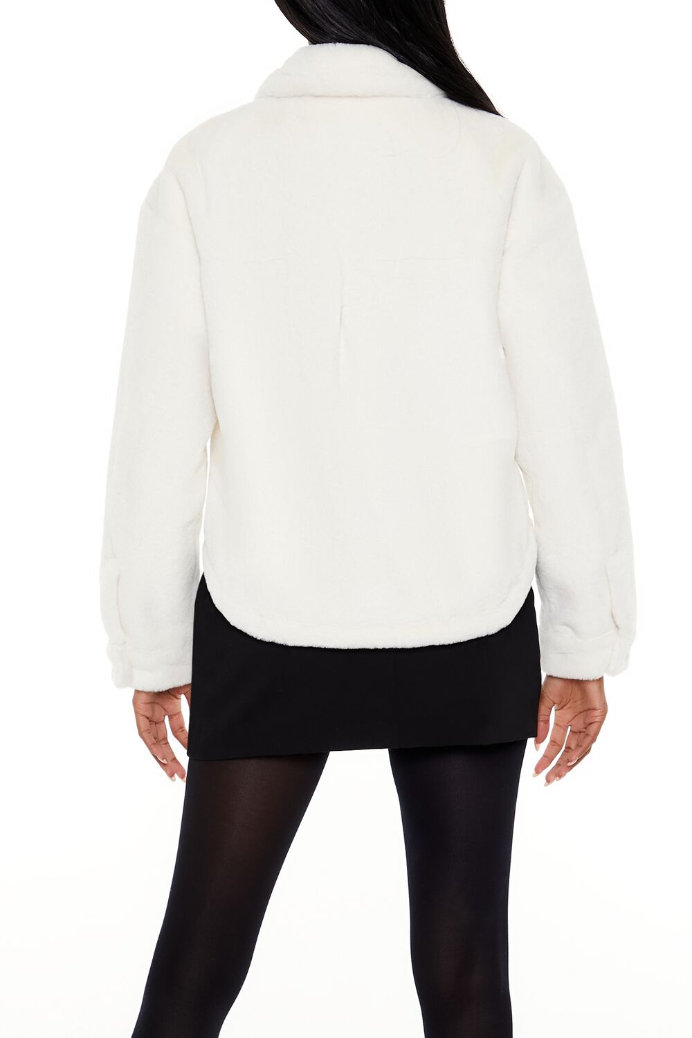 Faux Fur Cropped Shacket | Forever 21 Women