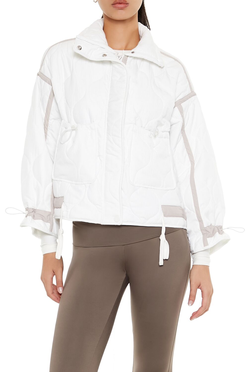 Quilted Two-Tone Puffer Jacket | Forever 21 Women