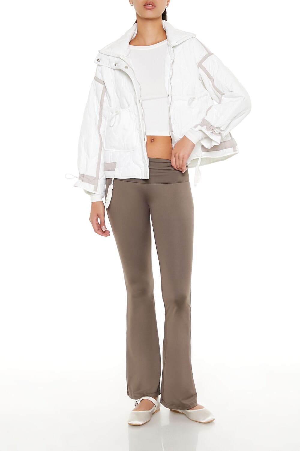 Quilted Two-Tone Puffer Jacket | Forever 21 Women