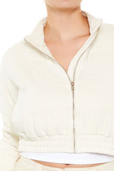 Quilted Zip-Up Cropped Jacket | Forever 21 Women