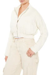 Quilted Zip-Up Cropped Jacket | Forever 21 Women