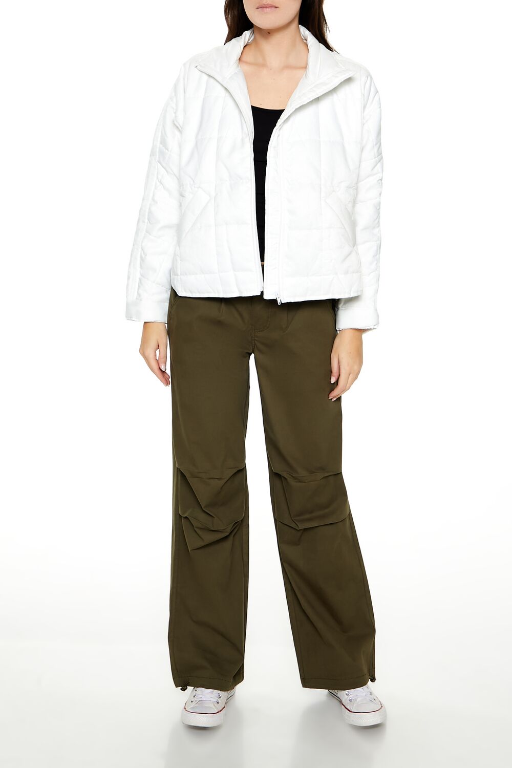 Quilted Dolphin-Hem Jacket | Forever 21 Women