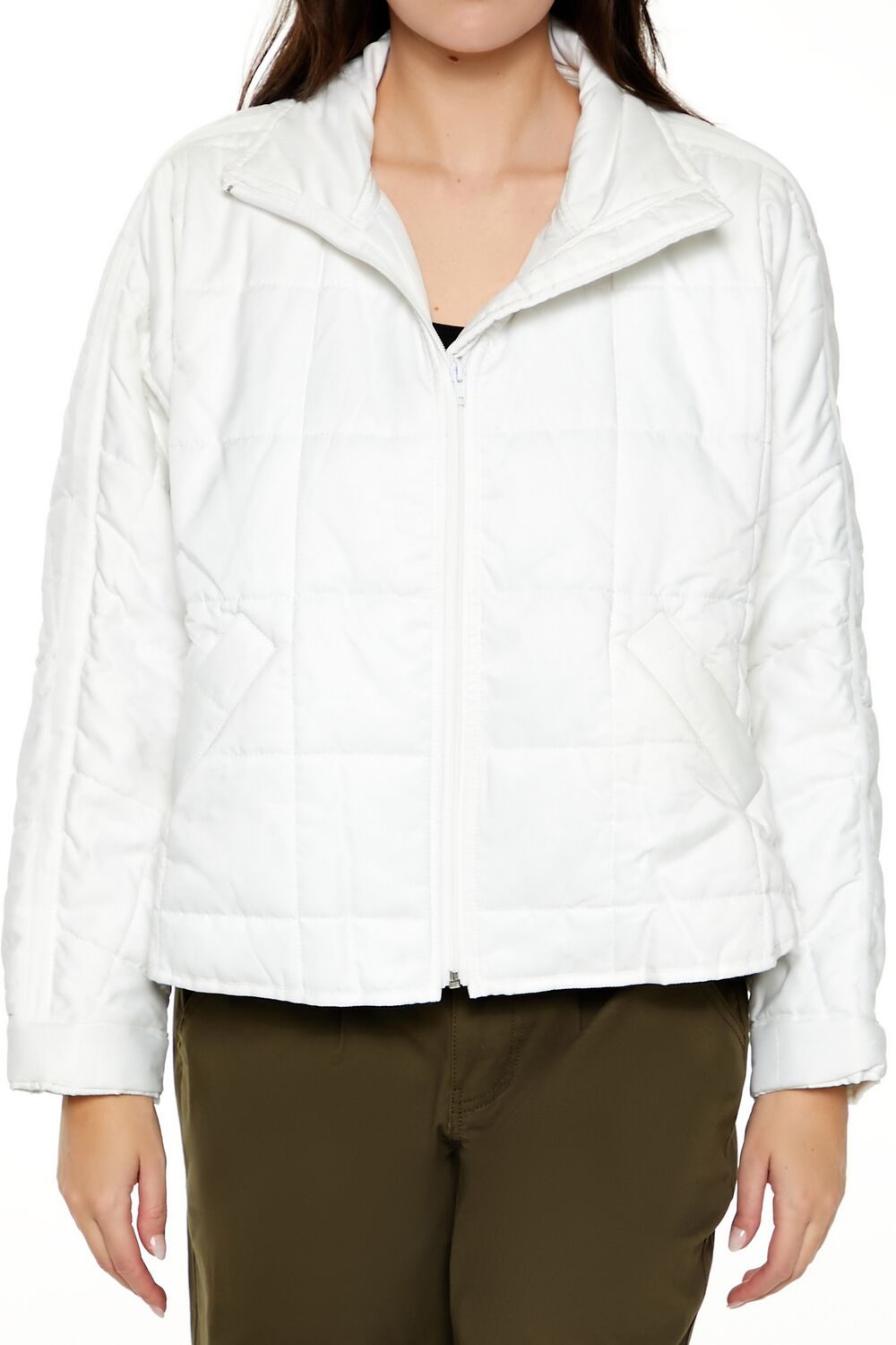 Quilted Dolphin-Hem Jacket | Forever 21 Women