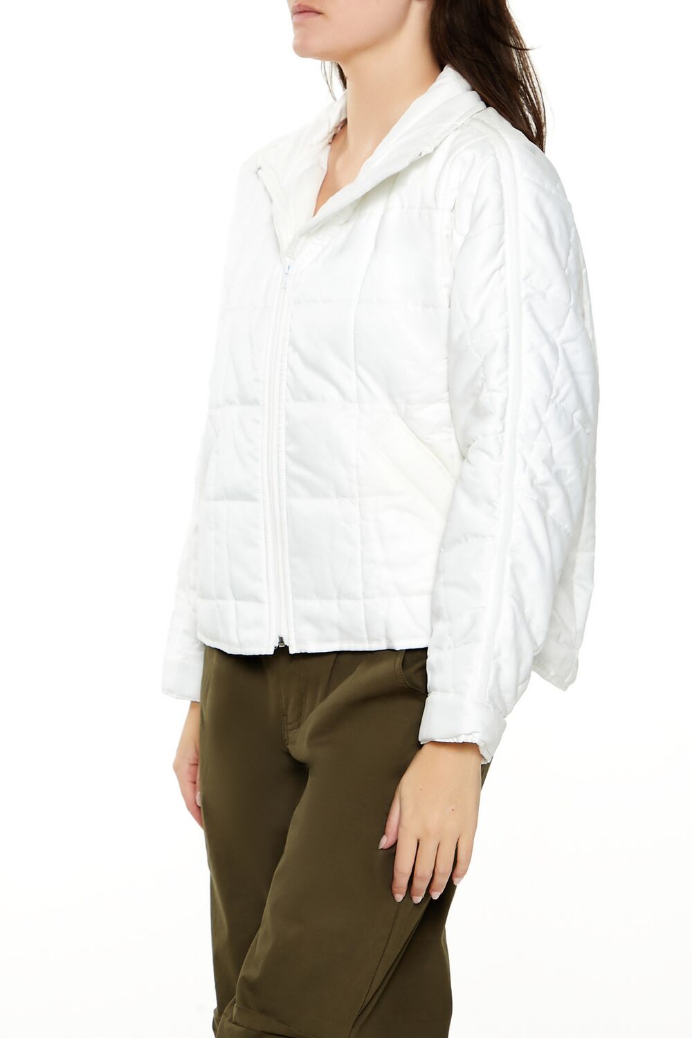 Quilted Dolphin-Hem Jacket | Forever 21 Women