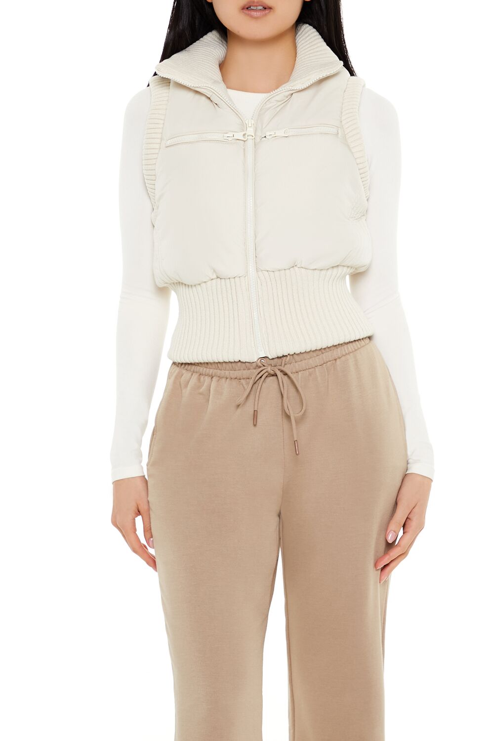 Cropped Zip-Up Vest | Forever 21 Women
