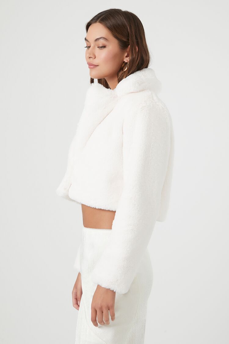 Plush Cropped Coat | Forever 21 Women