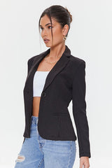 Pinstriped Button-Front Blazer | Forever 21 Women