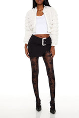 Faux Fur Cropped Bomber Jacket | Forever 21 Women