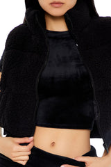 Faux Shearling Zip-Up Vest | Forever 21 Women
