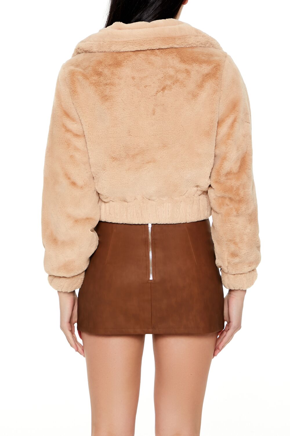 Plush Cropped Bomber Jacket | Forever 21 Women
