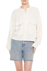 Mock-Neck Cargo Shacket | Forever 21 Women