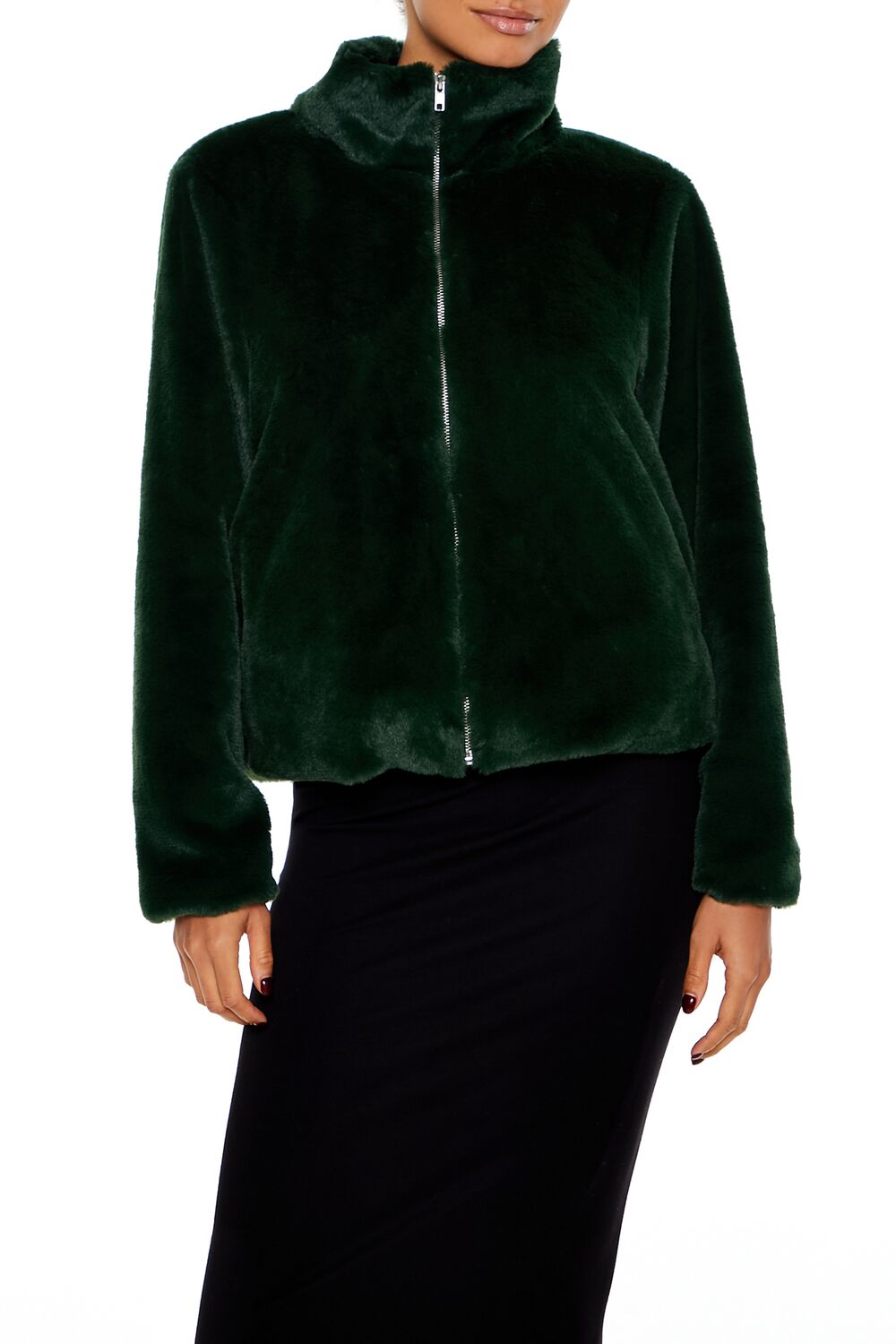 Faux Fur Zip-Up Coat | Forever 21 Women