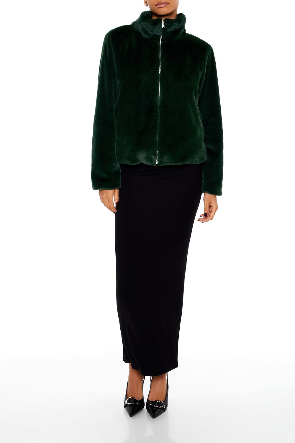 Faux Fur Zip-Up Coat | Forever 21 Women