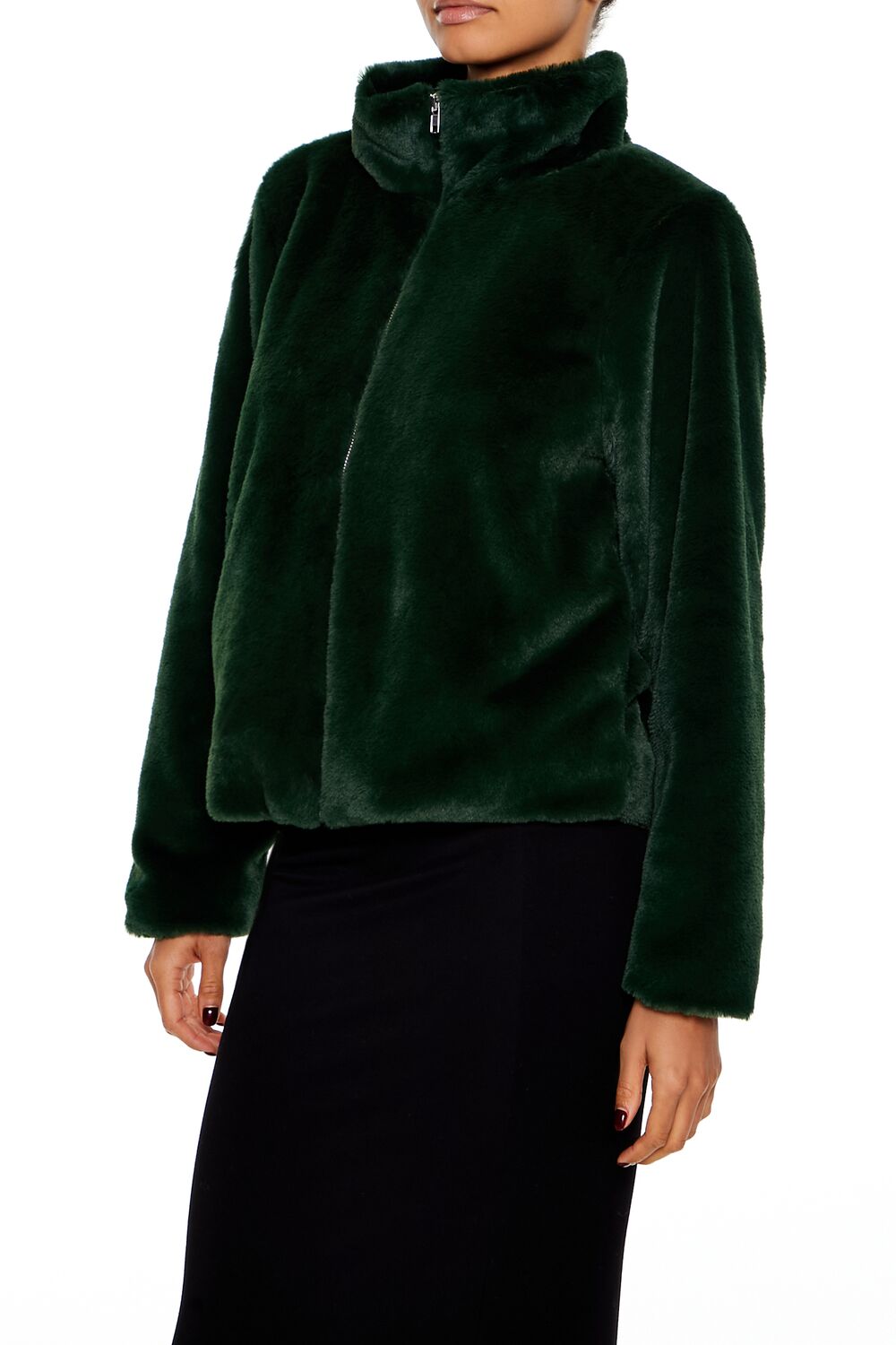 Faux Fur Zip-Up Coat | Forever 21 Women