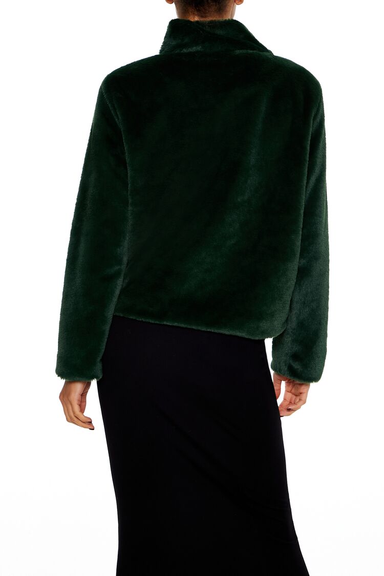 Faux Fur Zip-Up Coat | Forever 21 Women