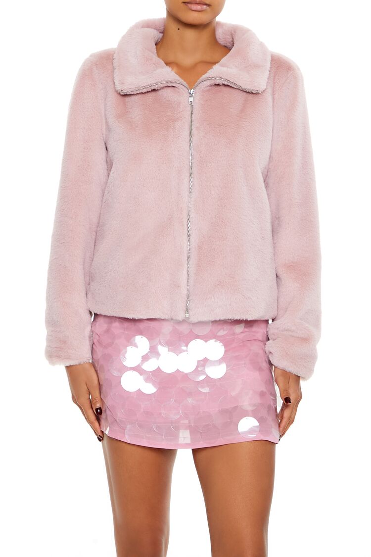 Faux Fur Zip-Up Coat | Forever 21 Women