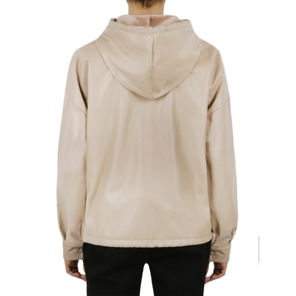 Vegan Leather Button Front Jacket | Forever 21 Women