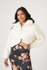 Faux Shearling Cropped Moto Jacket | Forever 21 Women
