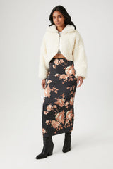Faux Shearling Cropped Moto Jacket | Forever 21 Women