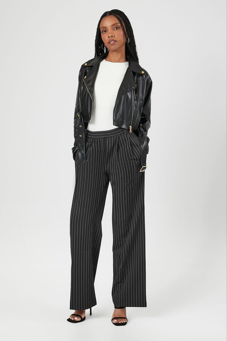Cropped Faux Leather Moto Jacket | Forever 21 Women