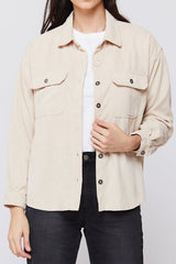 Carmele Long Sleeve Button Down Corduroy Jacket | Forever 21 Women