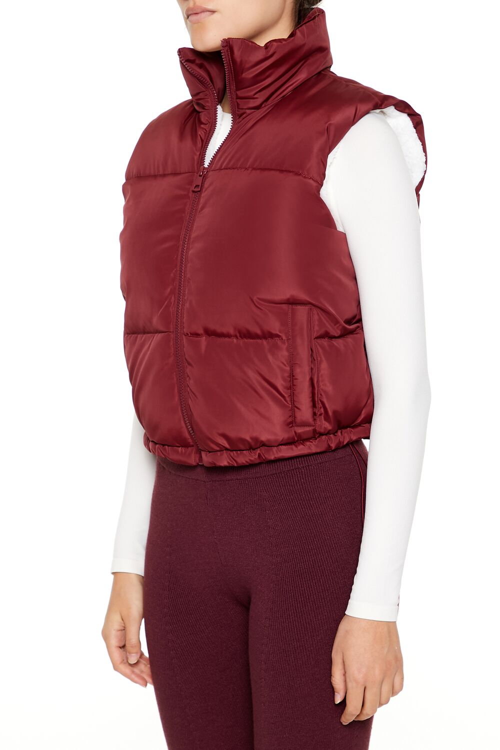 Toggle Drawstring Cropped Vest | Forever 21 Women