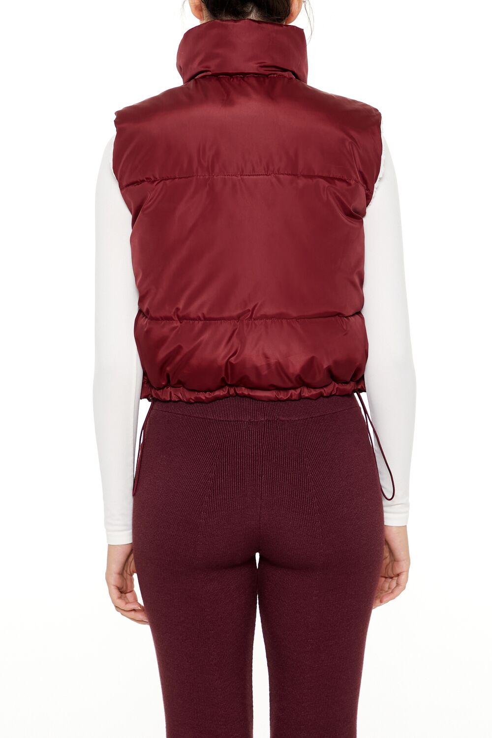 Toggle Drawstring Cropped Vest | Forever 21 Women