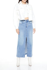 Boxy Cropped Shacket | Forever 21 Women