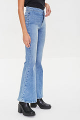 Recycled Cotton Faded Flare Jeans | Forever 21 Women