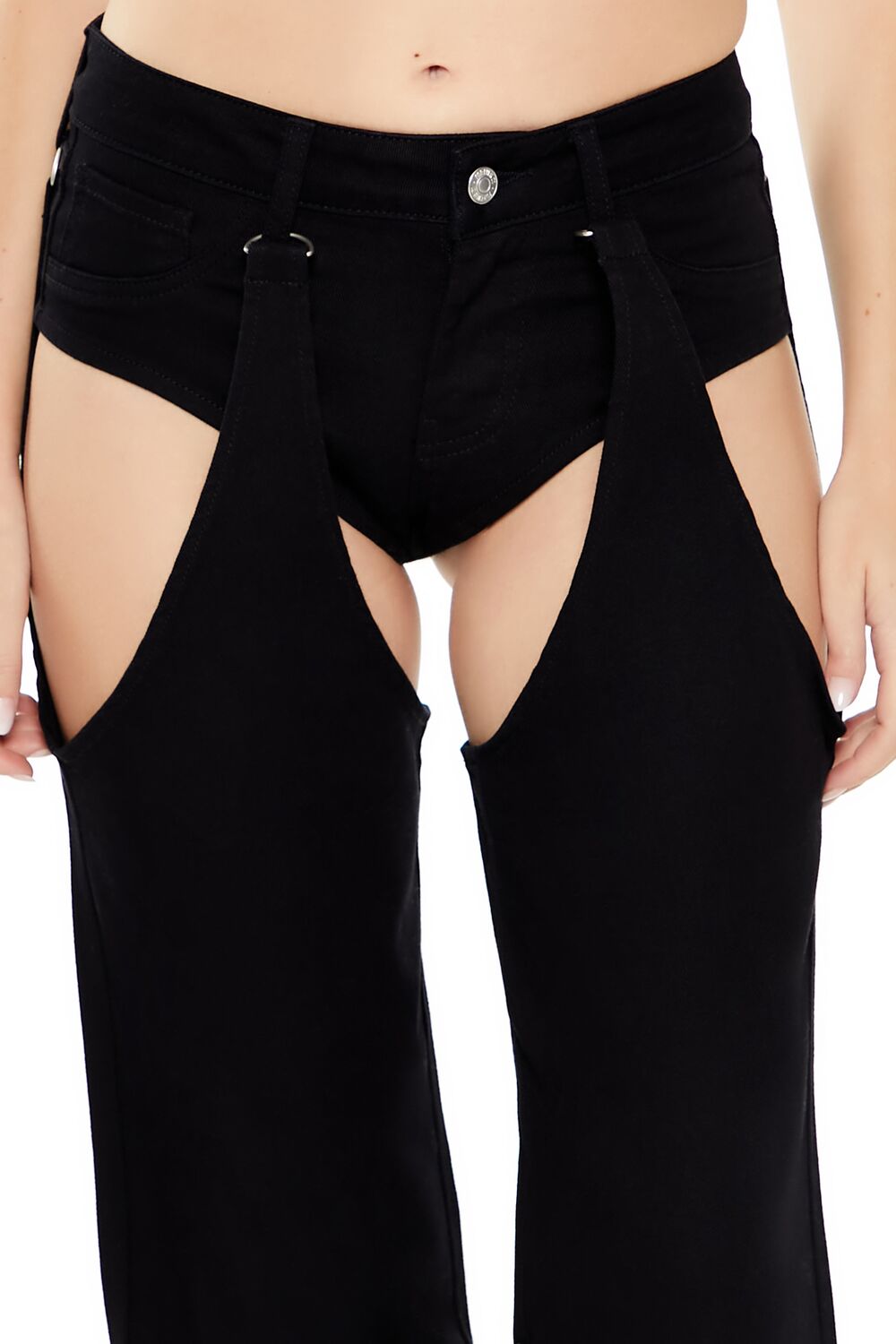 Cutout Mid-Rise Wide-Leg Pants | Forever 21 Women