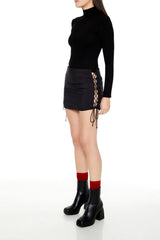 Lace-Up Mini Skirt | Forever 21 Women