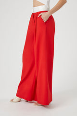 Contrast Wide-Leg Trousers | Forever 21 Women