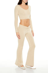Mid-Rise V-Cut Flare Pants | Forever 21 Women