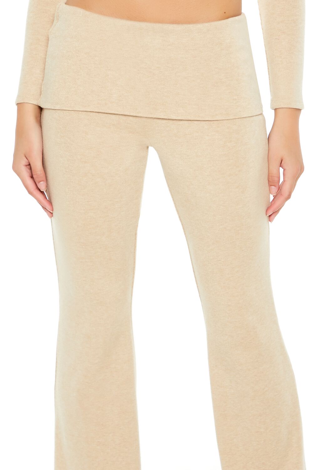 Mid-Rise Foldover Flare Pants | Forever 21 Women