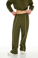Active Piped-Trim Windbreaker Pants | Forever 21 Women