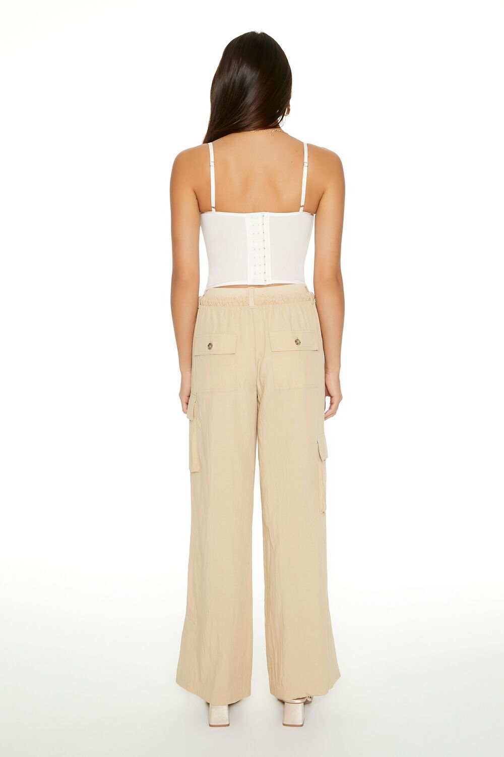 Drawstring Wide-Leg Cargo Pants | Forever 21 Women