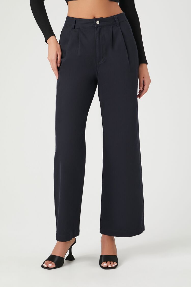High-Rise Wide Leg Trousers | Forever 21 Women